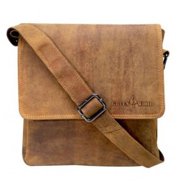 SAC A BANDOULIERE CUIR CAMEL