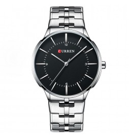 MONTRE CURREN 8321 GRIS CADRAN NOIR