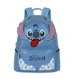 SAC A DOS LILO ET STITCH TONGUE-HEADY BLEU