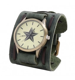 MONTRE NONAME ETOILE BRACELET LARGE VERT
