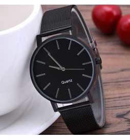 MONTRE NONAME BRACELET GRIS FONCÉ  ECRAN NOIR