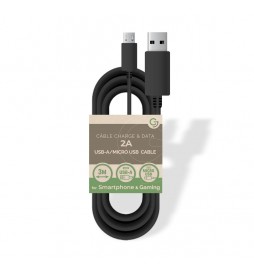 CABLE DE CHARGE 3 METRES  POUR MANETTE PS4/XBOX ONE SANS BOITE 