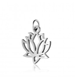 PENDENTIF ACIER FLEUR DE LYS 