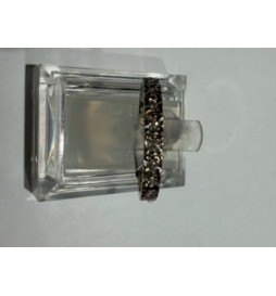 BAGUE OR GRIS 750/1000 2.65GRS 21 DIAMANTS 0.01CTS T60 