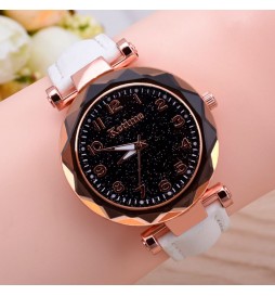 MONTRE KETIME BLANC CADRAN NOIR ET OR GOLD