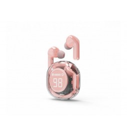 ÉCOUTEURS GEMBIRD INTRA-AURICULAIRES TWS TRANSPARENTS, ROSE - TWST-01-BK