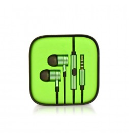 ECOUTEUR FILAIRE STEREO  BOX MI METAL LIME (JACK 3,5MM)