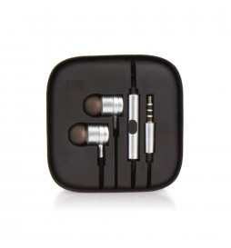 ECOUTEUR FILAIRE STEREO  BOX MI METAL ARGENT (JACK 3,5MM)