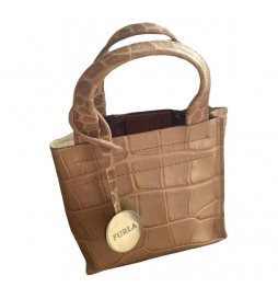 SAC A MAIN FURLA EFFET CROCO