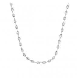 CHAINE ARGENT 925/1000  GRAIN DE CAFE 50CM/3.70MM