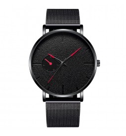 MONTRE KHORASAN NOIR CADRAN NOIR ET ROUGE