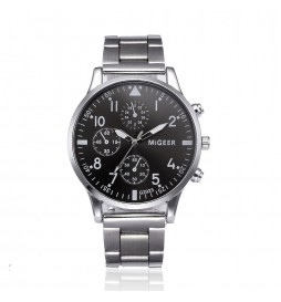 MONTRE MIGEER SILVER  CADRAN NOIR