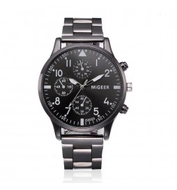 MONTRE MIGEER NOIR  CADRAN NOIR