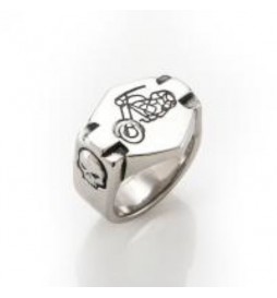 BAGUE ACIER MOTO TAILLE 68