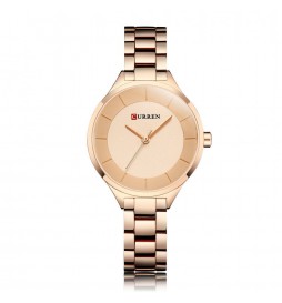 MONTRE CURREN C9015L METAL OR ROSE  CADRAN ROSE