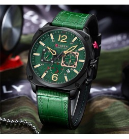 MONTRE CURREN 8398 VERT CADRAN VERT