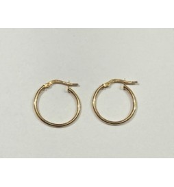 BOUCLE D OREILLE CREOLE 0.77GRS OR 3750/1000 