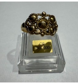BAGUE BOULONNAISE OR 750/1000 3GRS PETIT MODELE TAILLE 58
